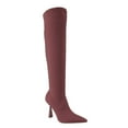 thumbnail image 1 of BELOVELY【SHARPE-20】Fashionable Taupe High Heel Stiletto Knee-high Boots Pointed Toe Spool Heel, Fashion Dress Boots for Women Girl Footwear Shoe Walking Shoes Rubber Soft Nail Comfort Stylish, 1 of 9