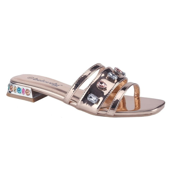 BELOVELY【SQUARE-30】Women's Solid Color Sandals Summer Leisure Slippers Single Shoes Roman Flat Shoes Footwear Walking Shoes Girl Casual Comfort Elegant Dress Design Breathable