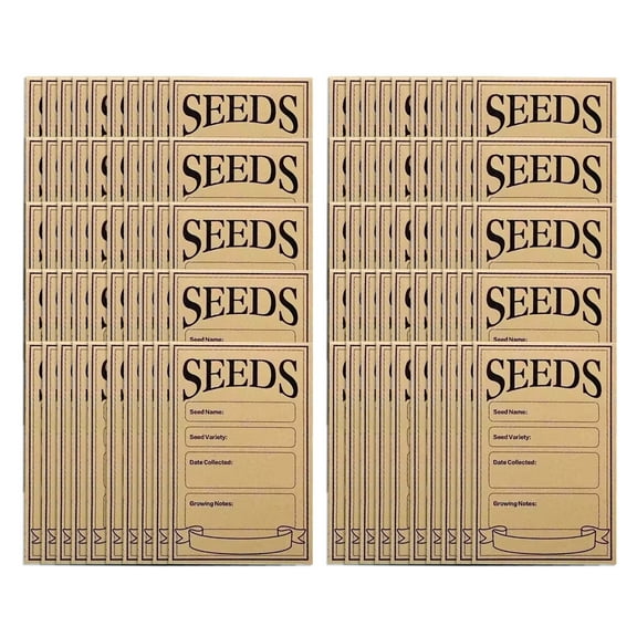 BELOWSYALER 100Pcs Sample Envelopes 3x4.7Inch Sample Packets Envelopes with Preprinted Templates for Gardening Sample Storage