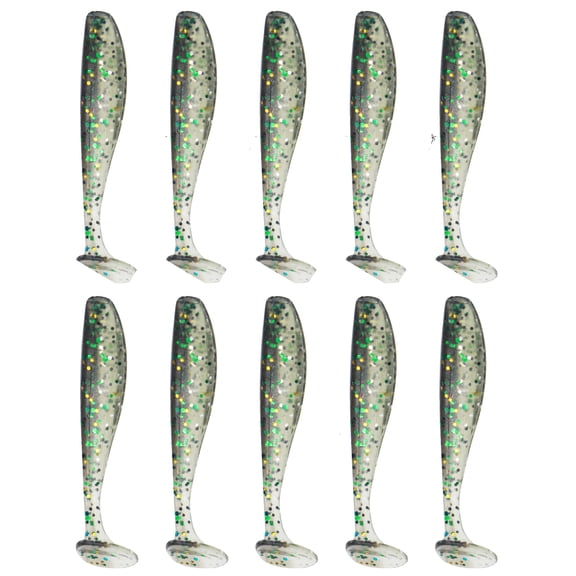 BELOWSYALER 10Pcs Soft Swimbait Baits Fishing Lures Small Fishes Tail Swimbaits Lures Baits Fishing Lures Tackle Part