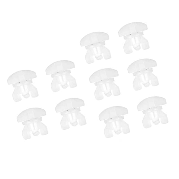 BELOWSYALER 10Pieces Intermediate Lock White Curtain Track End Stop for Operations in Any Room