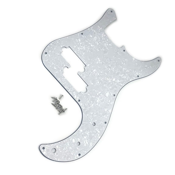 BELOWSYALER 11 Hole Bass Pickguard Reolacement 3 Scratch Plate Bass Pickguard for 4 String Bass