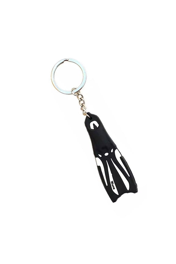 1Pc Dive Fin Key Holder Diver Keyring Unique Diving Fin Keychain Silicone Flippers Pendant Keyring for Water Sport Fan
