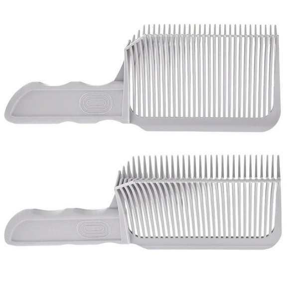 BELOWSYALER 2Pcs Barber Fade Combs Ergonomic Flat Top Combs Gradienter Precise Hairdressing Tool for Precise Haircuts and Styling