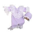 thumbnail image 1 of BELOWSYALER 2Pcs Newborns Photography Costume Including Lace Attires and Matching Hat, 0-1M Girls Romper with Hat Set, 1 of 9