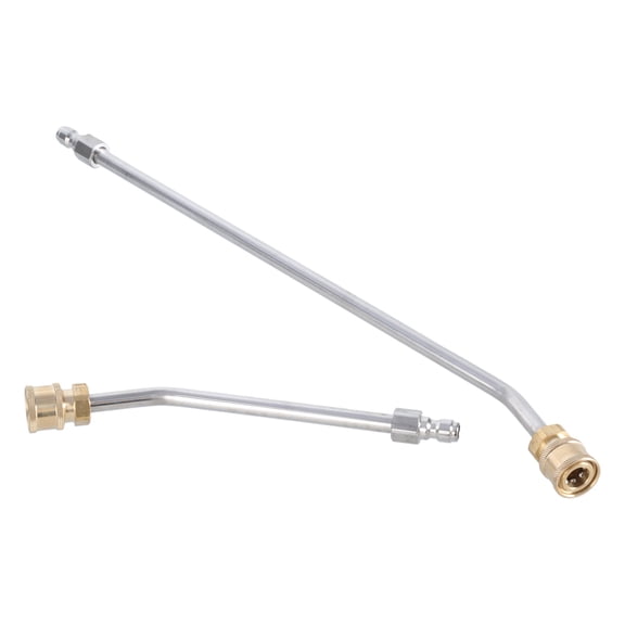 BELOWSYALER 2Pcs Washer Extension Gutter Cleaner Attachment Pressure Washer Gutter Rod for Lances Wand 1/4Inch Quick Connection