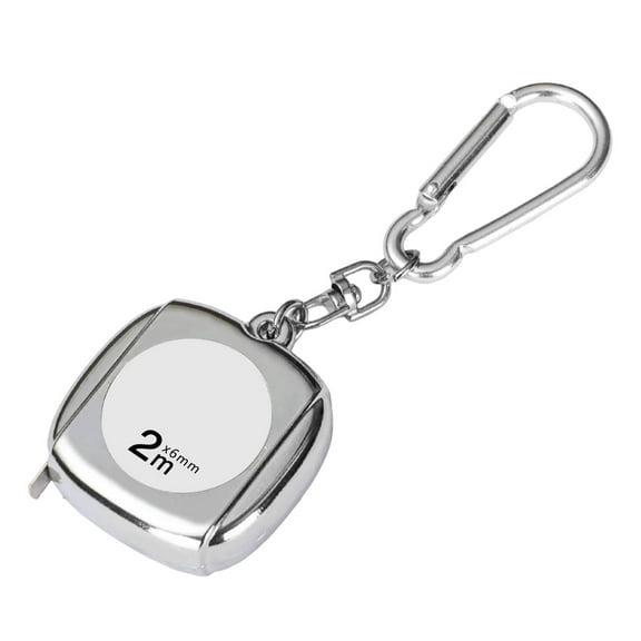 BELOWSYALER 2meter Tape Measure Clear Scale Measuring Tape Keychain for Industry Home Locking Waterproof Metric Ruler