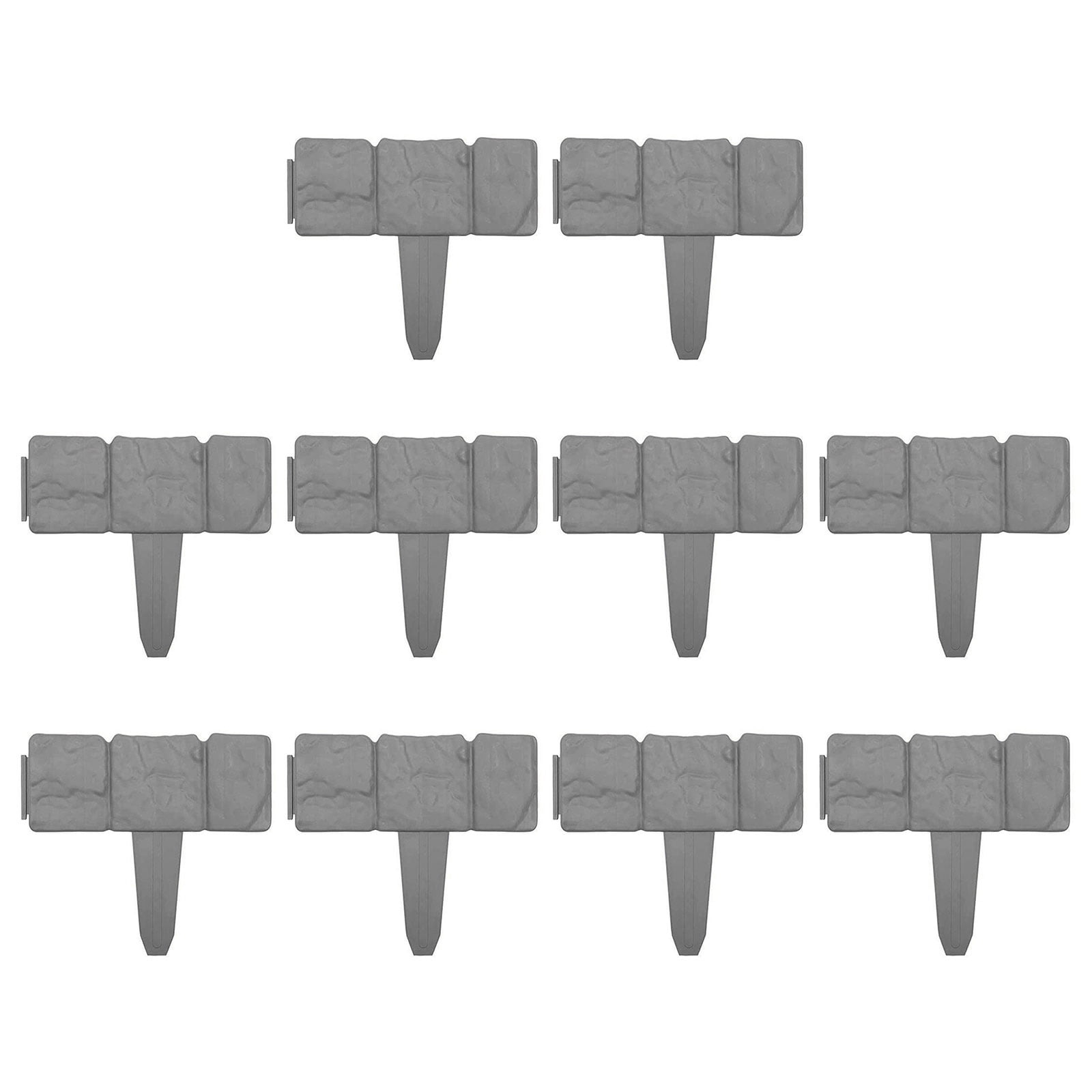 BELOWSYALER 5/10/20Pcs Garden Edging Border Flower Bed Edging Decorative Fence Border for Outdoor Yard Landscaping