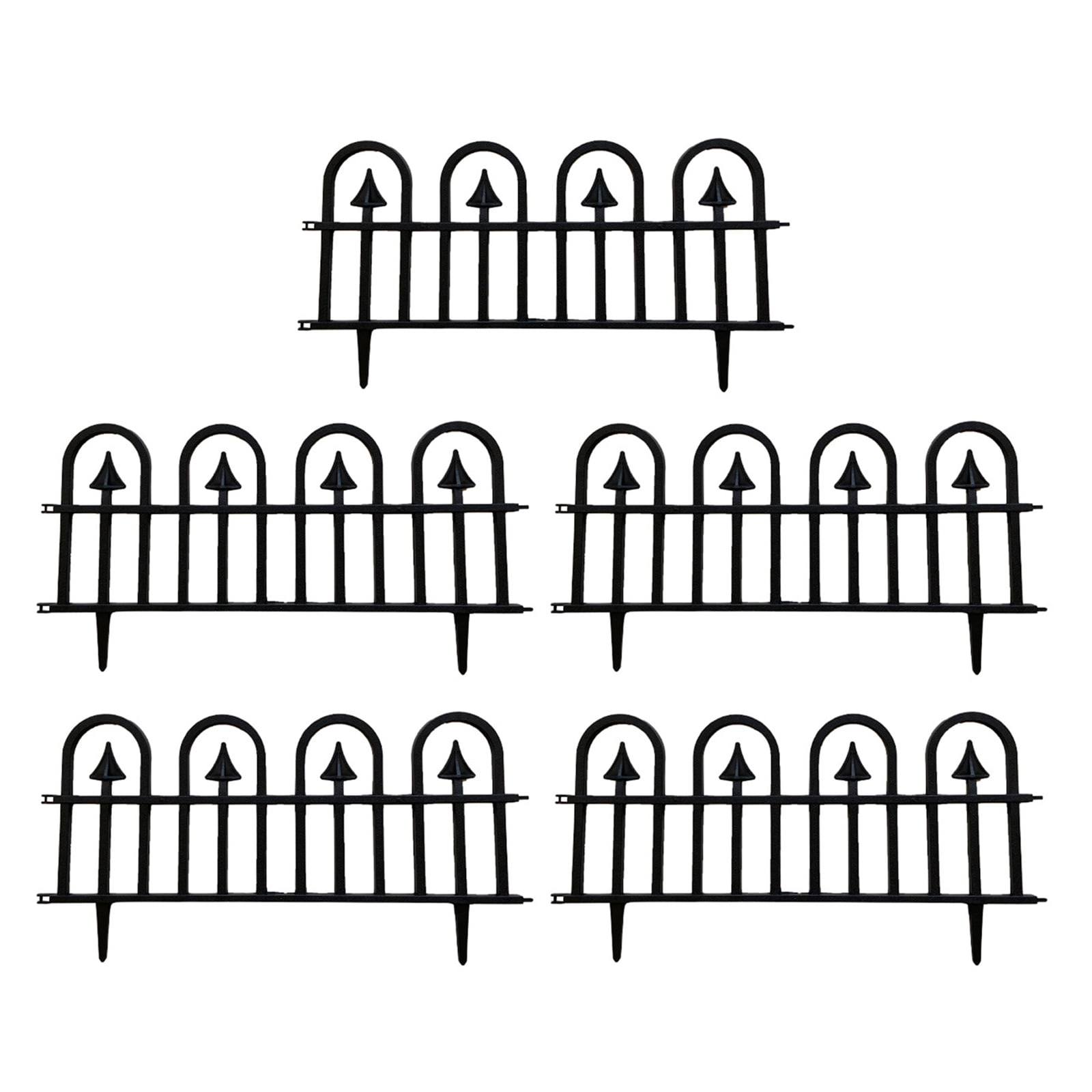 BELOWSYALER 5Pcs Decorative Garden Fence Landscape Fencing Ornaments Panel Outdoor Fence Panel for Garden