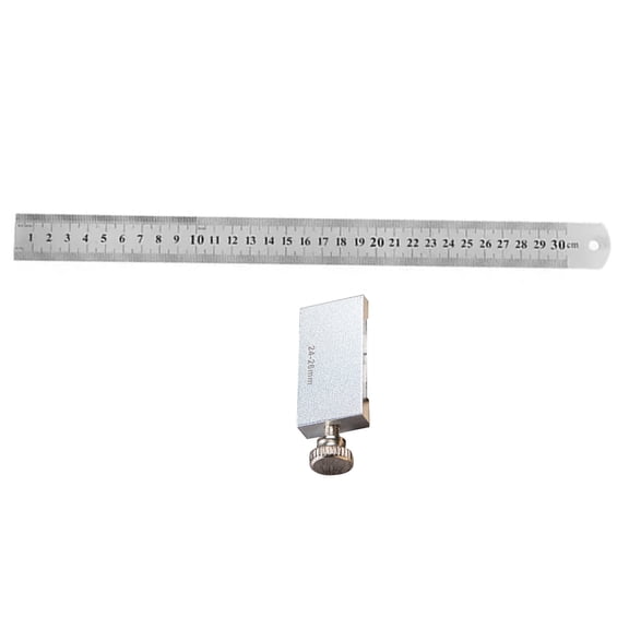 BELOWSYALER Aluminum Carpentry Square 15/20/30/40cm Carpenter Scribing Ruler with Slide Stop Measuring Marking Gauge Pocket Ruler