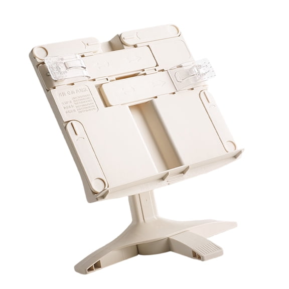 BELOWSYALER Angles Height Adjustable Book Holder Reading Stand with Page Clip Foldable Bookstand for Textbook Music Sheet Tablet