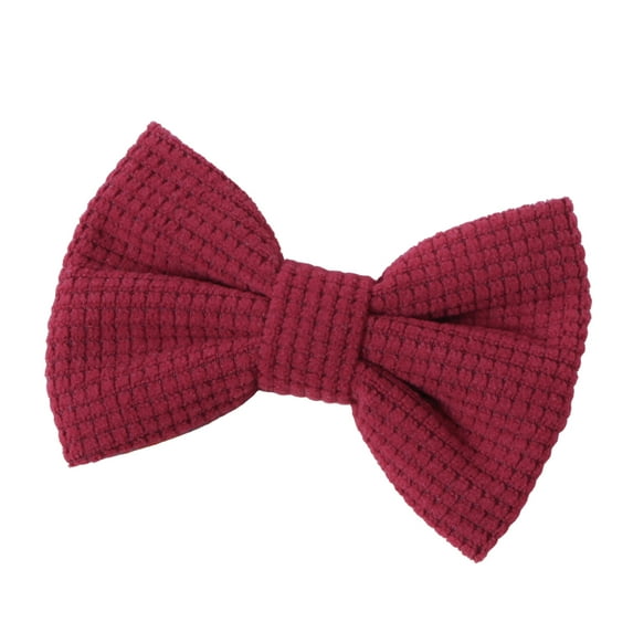 BELOWSYALER Bowknot Hairgrip Headdress for Daily Wearing Plaids Pattern Headwear for Girl Children Barrettes Hairpin Hair Accessory