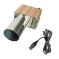 thumbnail image 1 of BELOWSYALER Electric Bellows Portable Barbecue Tool Air Blower Charcoal Starter 5V USB 10000rpm Wood Stove Blower Fan, 1 of 8