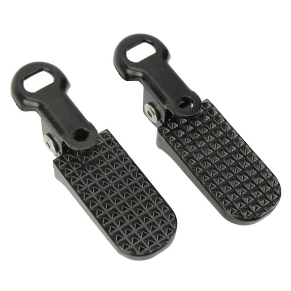 BELOWSYALER Electric Rear Pedals Aluminium Foldable Pegs Folding Footrest for Electric Scooter Electric Scooter Accessory Black