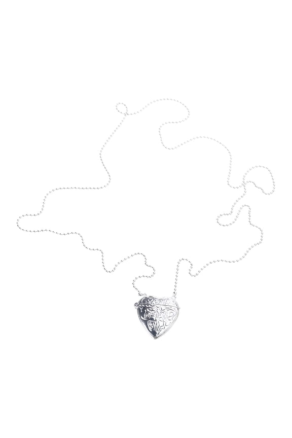 Elegant Heart Shaped Photo Locket with Chain Multifuntional Metal Crossbody Accessory Suitable for Decorating Outfits