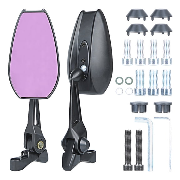 BELOWSYALER Enhances Visibility Glass Reflective Glass Easy Install Glass Small Designs for Motorcycles Scooters & Electric Bike