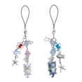 thumbnail image 1 of BELOWSYALER Fashionable Adorable Cats Bead Keychain and Phone Strap Portable Accessory for Adults Student and Bag Accessories, 1 of 9