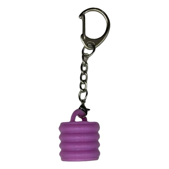 BELOWSYALER Fashionable Lip Gloss Keychain Caps Convenient Lid Holder Keyring Accessories Trendy Beauty Product Supplies for Women