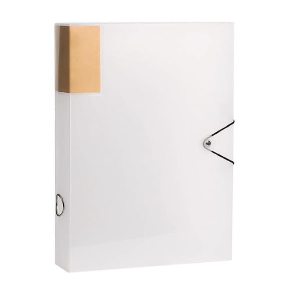 BELOWSYALER File Folder Organiser Storage File Box Archives Case Document Storage Box Elastic String Lock for School Office