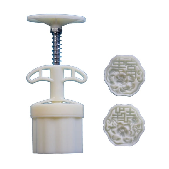 BELOWSYALER Flower Character Press Molds Cookie Stamps Chinese MidAutumn Maker Decorating Tool for Cookie