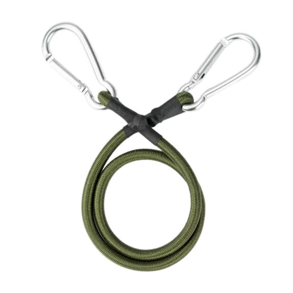 BELOWSYALER Heavy Duty Bungee Cord Elastic Tie Strap String with Carabiner Hook Strong Elastic Rope Cycling Luggage Packing Rope