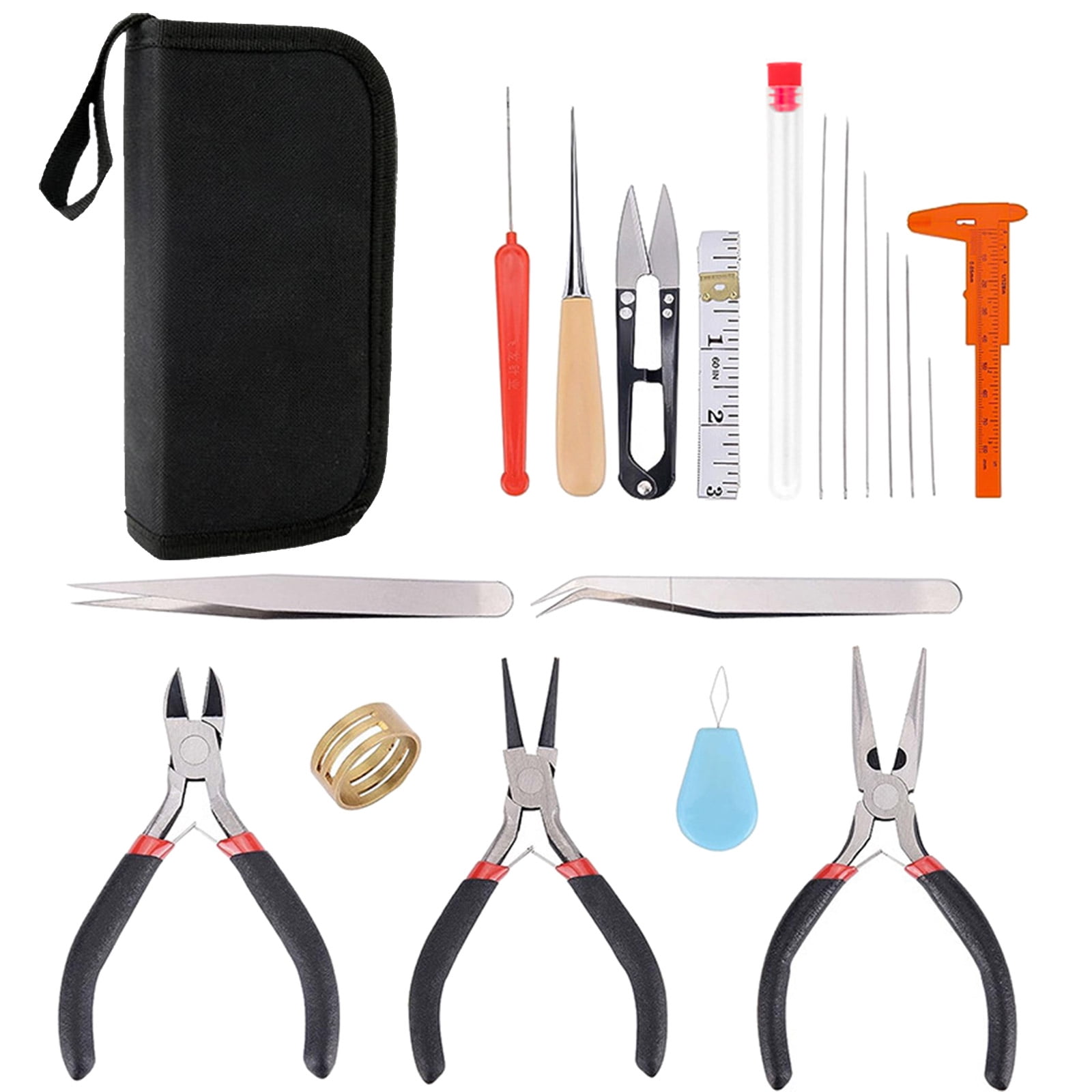 BELOWSYALER Jewelry Making Jewelry Tools Set Convenient Jewelry Tools Set Beadwork Tool Set Jewelry Pliers Set for