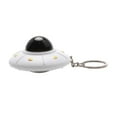 thumbnail image 1 of BELOWSYALER Keyring Portable Toy Keychain Funny LED Light Saucer Shaped Key Chain Ornament for Kids and Teens, 1 of 8