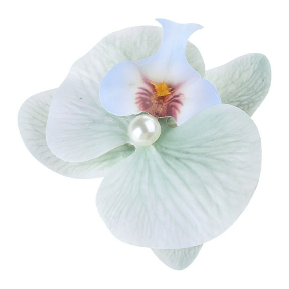 BELOWSYALER Korean Phalaenopsis Flower Hairpin Large Sweet Flower Hair Clip Hair Barrettes for Women Girls Wedding Parties Headwear