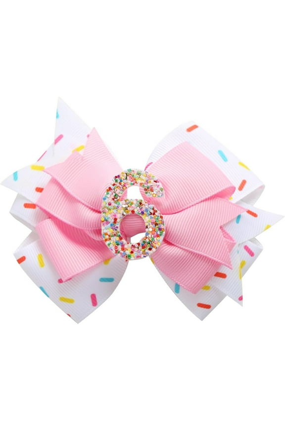 Lovely Bowknot Headband /Hair Clip for Little Girls Aged 1 Year to 6 Years Comfortable Birthday Party Headwear/Hairpin