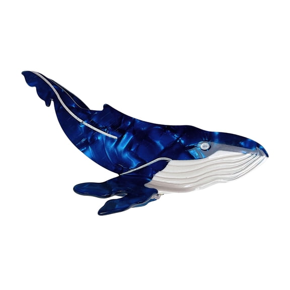 BELOWSYALER Multifuntional Whale Shape Hair Clip Whale Hair Grip Stylish Headpiece Acrylics Texture for Home Offices and School Use
