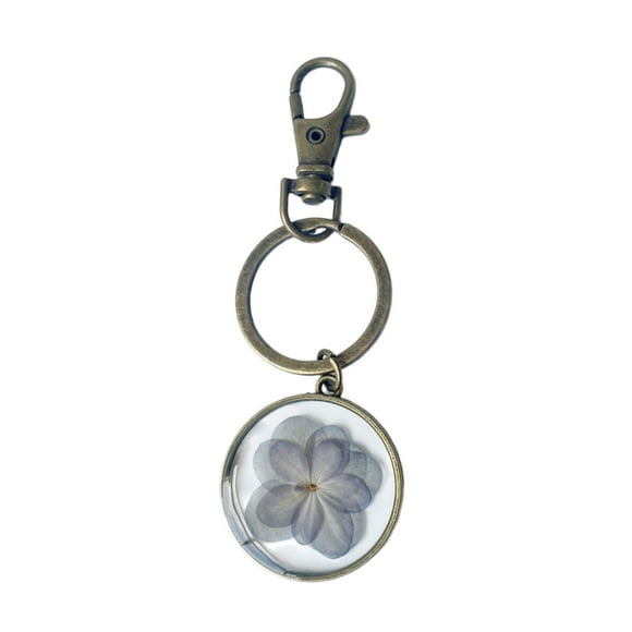 Natural Flower Keychain Handmade Key Jewelry Dry Flower Key Pendant Resin Texture Flower Bag Pendant for Woman Girl