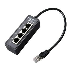BELOWSYALER Networking Splitter 4 Port Ethernet Cable Adapter Connection Expansion for Simplified Home or Offices Networkings