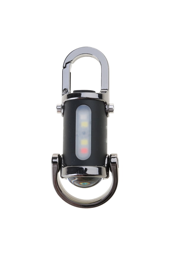 Outdoor LED Work Light Keychain Rechargeable Flashlight Pendant Keyring for Adventure Multifunctional Backpack Jewelry