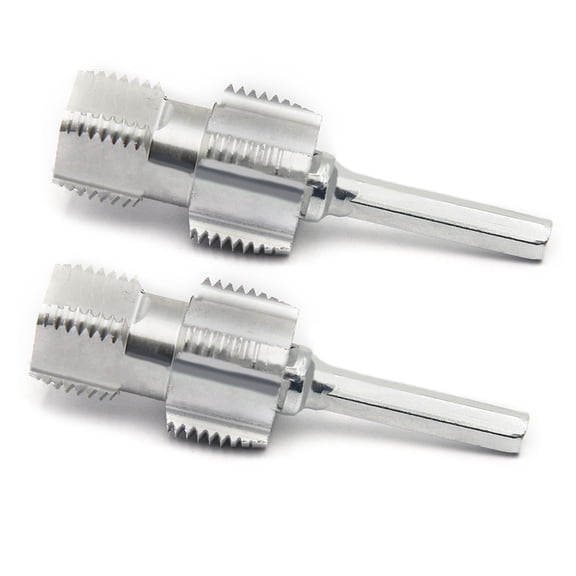 BELOWSYALER PVC Thread Maker Tool for Electric Drill, Pipe Threader 1/2inch 3/4inch PVC Pipe Threading Dies Pipe Threader