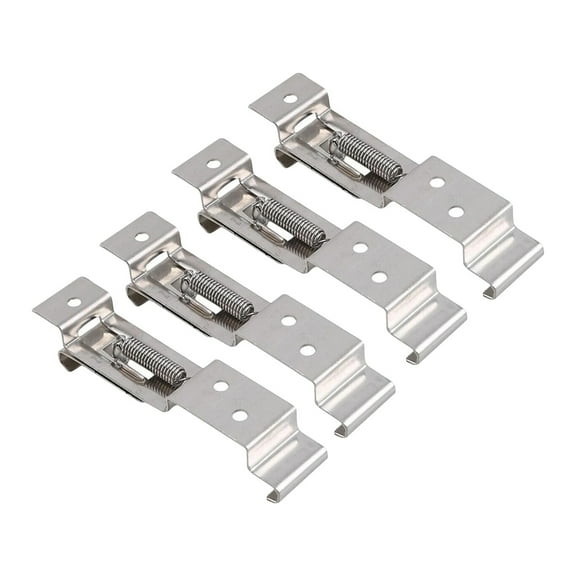 BELOWSYALER Pack of 4 Trailer Number Plate Stand License Plate Bracket Metal Number Plate Clip Frame Number Plate Hold for Truck