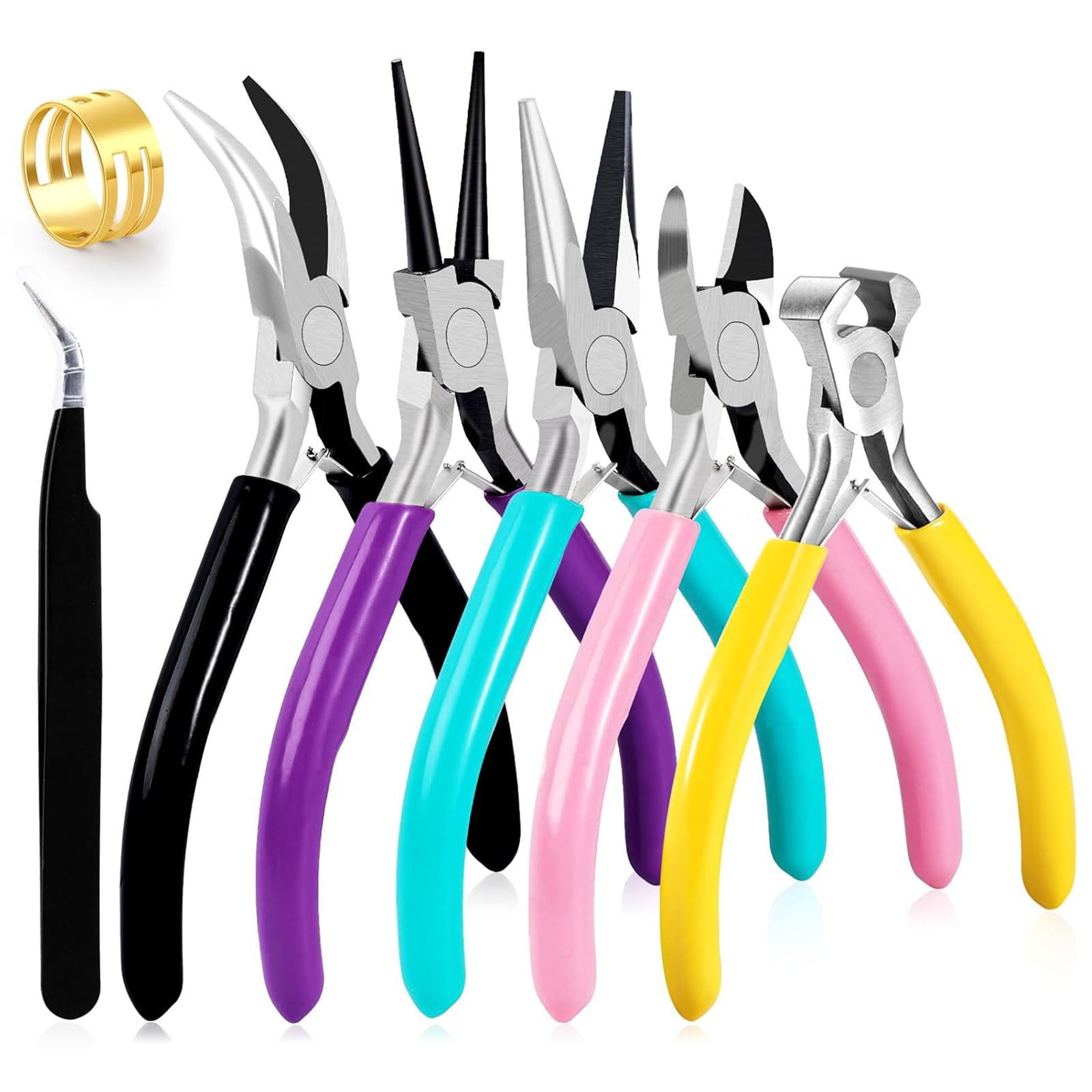 BELOWSYALER Practical Jewelry Plier Set Essential Craft Supplies Tools for Jewelry Designs Beading and Repair Fashion Accessory