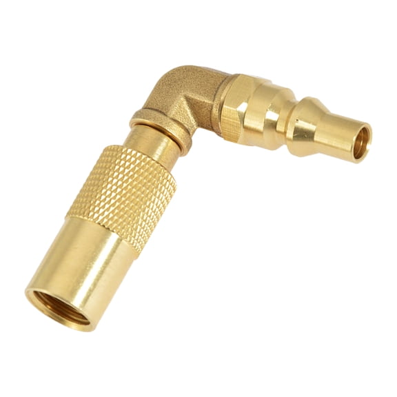 BELOWSYALER Propanes Grills Quick Connects Elbow Solid Brass Adapter Quick Connects Elbow Adapter for Efficient Fuels Conversion