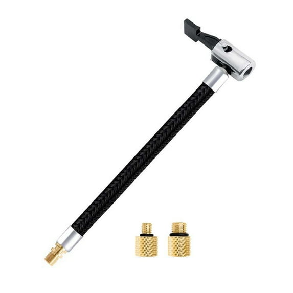 BELOWSYALER Replacement Tyre Pump Hose with Adaptors Tire Inflator Pump Extension Hose Air Compressor Tube