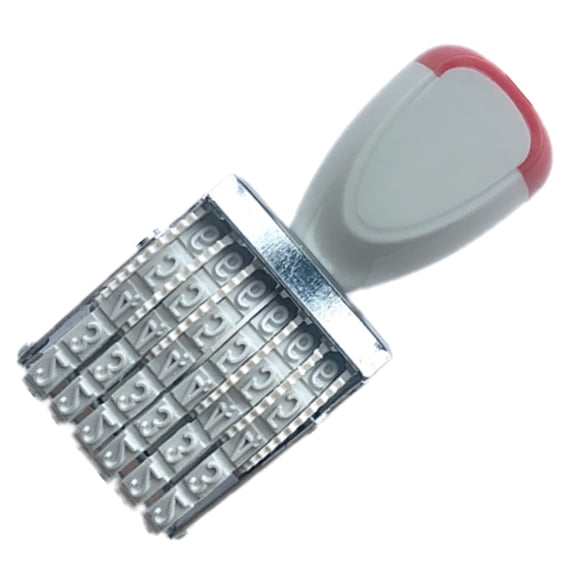 BELOWSYALER Rubber Stamp Line Dater for Scrapbooking Packaging Paper Craft Rubber Date Stamp 6 Digits 8 Digits Number Stamp