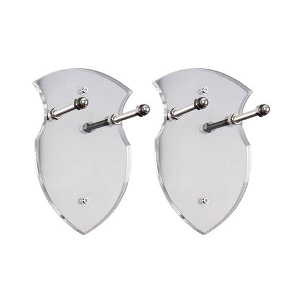 BELOWSYALER Set of 2 Versatile Swords Weapons Acrylics Holder Wall Mount Display Rack for Collectibles Easy Installation Bracket