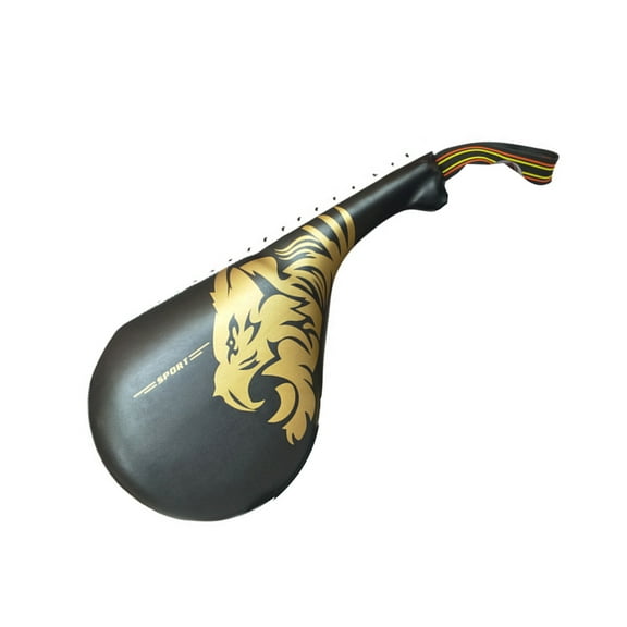 BELOWSYALER Taekwondo Double Kicks Pad Practice Double Face Kicks Foot Pad Arts Equipment for Kickboxing and Karate Training