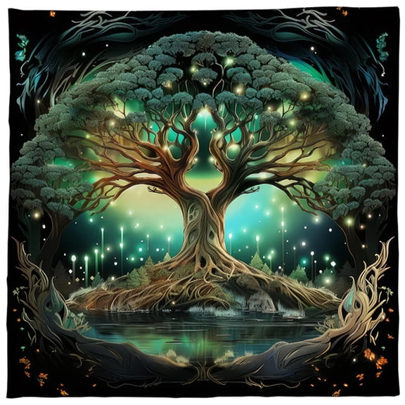 BELOWSYALER Trees Of Life Tarots Tablecloth Altars Cloth Divinations Tablecloth Oracles Divinations Board Game Part