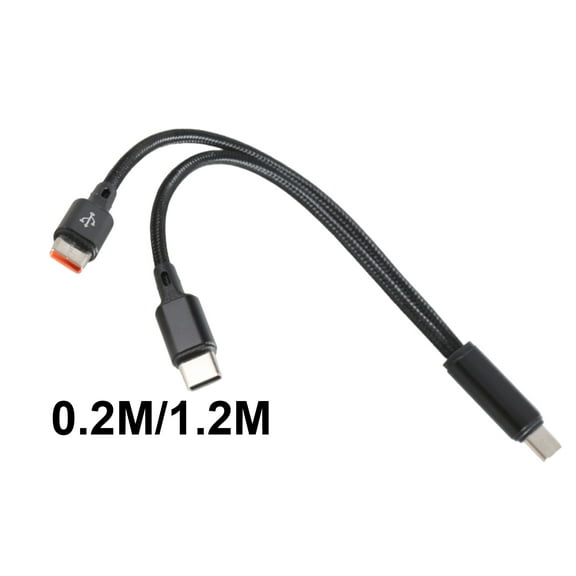 BELOWSYALER USB C Fast Charging Cable USB C to 2 USB C Male Charging Adapter Splitter Cable for Fast Data Sync