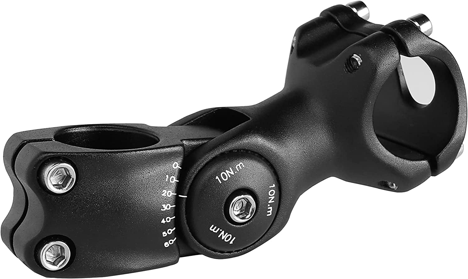 BELSIZE Bike Stem Extender, 0-60 Degree Adjustable Bike Stem, for 1-1/4’’(31.8mm) Handlebar, Fits Most Bicycle, Road Bike, MTB, BMX