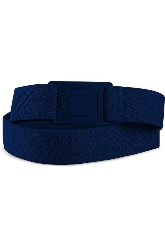 No Show Elastic Belts for Women, Adjustable Elastic Belt with a Flat Belt Buckle, Denim, Plus Size