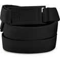 thumbnail image 1 of Beltaway Women's No Show Elastic Belt with Flat Buckle, Narrow Design, Black, 1 of 7