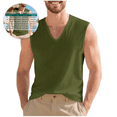 thumbnail image 1 of BELTNOV Men's Casual V Neck Sleeveless Tank Top Lightweight Breathable Cotton Cut Off Base Layer Undershirt for Lounge Daily Wear White, 1 of 9