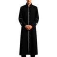 thumbnail image 1 of BELTNOV Men's Long Clergy Cassock Church Minister Robe Vestment for Pastor Black, 1 of 9