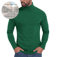 thumbnail image 1 of BELTNOV Men's Slim Fit Long Sleeve Turtleneck Shirts Casual Lightweight Elastic Thermal Pullover Tops White, 1 of 9