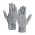 thumbnail image 1 of BELTNOV Men's Touchscreen Knit Gloves Warm Winter Thermal Mittens Soft Stretchy Cable Knit Cold Weather Driving Texting Glove for Outdoor Work Gray, 1 of 7